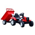 MYTS Bump N Dump 12V Battery-Powered Hydraulic Tractor Red