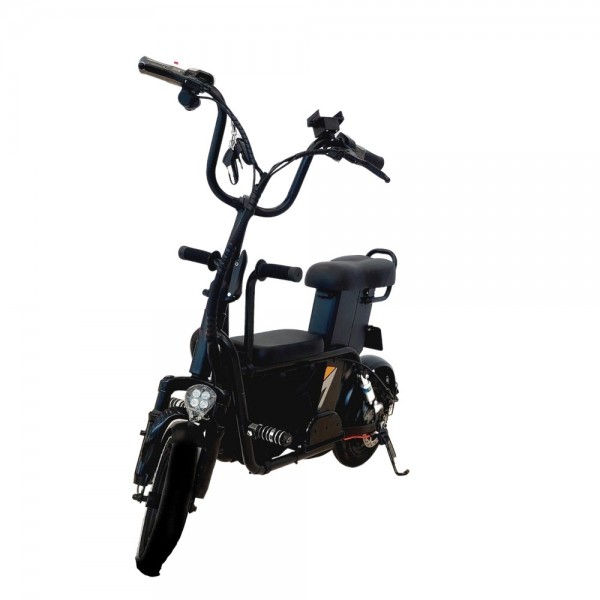 MYTS Electric Bike With Carry Bag Black
