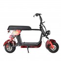 MYTS Fat Tire Harley Electro 48 V Electric Scooter Red Fire