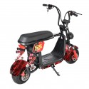 MYTS Fat Tire Harley Electro 48 V Electric Scooter Red Fire