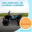 MYTS MC Laren 12Volts MAX Rider Quad Blue