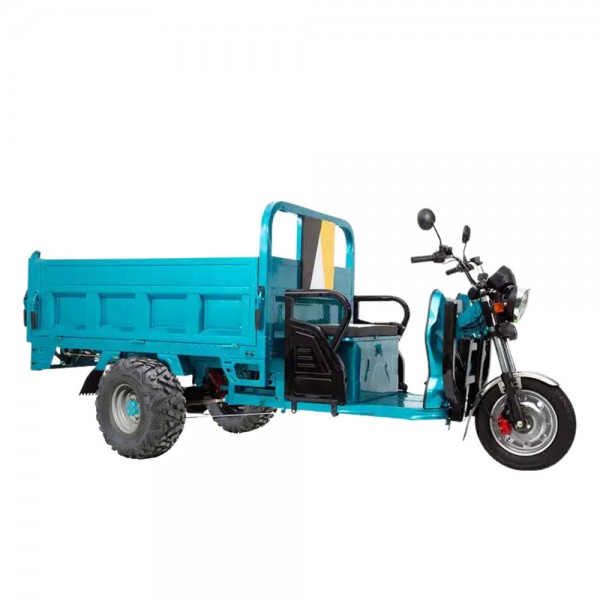 MYTS Hydraulic Cargo 1.6 Mtr Tuk Tuk Electric 3 Wheels Off Road Scooter Trolley Green