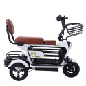 MYTS Parent Child Electric Tricycle Scooter White