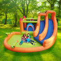 MYTS Double Slide Splash Castle