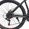 Salzburg Racer Bicycle 27.5 Inch 24 Speed Black Red