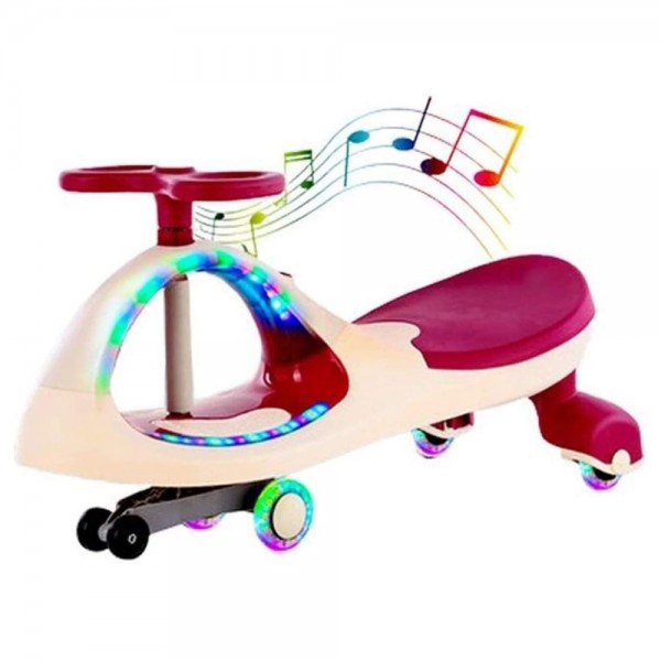 MYTS Wiggle Swing And Twist Car With Lights - Red