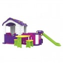 MYTS - Playhouse W/ Playpen + Slide + Table & Chair Purple
