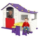 MYTS - Indoor Playhouse With Side Table & Purple Chair
