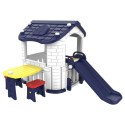 MYTS - 2-in-1 Playhouse W/ Play Slide +Table & Chair Blue