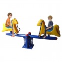 Myts Horseback See Saw Rocker Metal- 2 Seats 