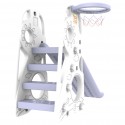 MYTS Cloudy Kids Slide w/ Basketball Hoops