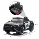 MYTS Ride-on Police Convertible Squad Car 12V - Black