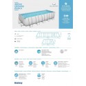 Bestway Power Steel Rectangular Above Ground Pool 640x274x132cm