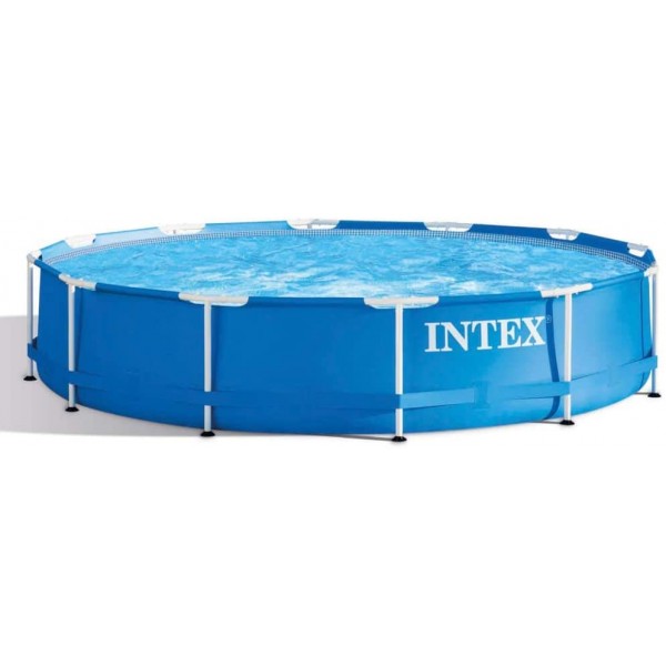 Intex 366X76 cm Pool Round Metal Frame Set 12ft 