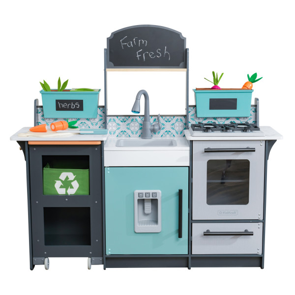Kidkraft Garden Gourmet Play Kitchen with EZ Kraft Assembly