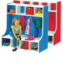 Myts Allstar Coat Locker with Bench and Cubby Storage Shelves