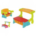 Myts Funtimes Foldable Plastic Twin Bench for Toddlers