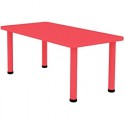 Myts Junior Rectangle Plastic Height Adjustable Table Assorted