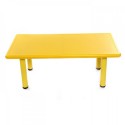 Myts Junior Rectangle Plastic Height Adjustable Table Assorted