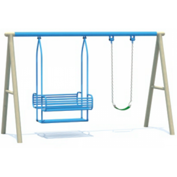 Myts Lakeshore Fun-Glider with Single Swing