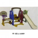 Myts Tiny Tots Playset with slide, swing and basketball hoop