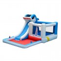 Myts Kids Inflatable Shark Water Slide Bounce House Jumper 
