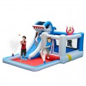 Myts Kids Inflatable Shark Water Slide Bounce House Jumper 