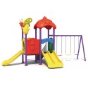 Oak N' Shade Swing And Slide Tower Metal Playset
