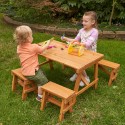 Kidkraft - Outdoor Picnic Table Set - Amber