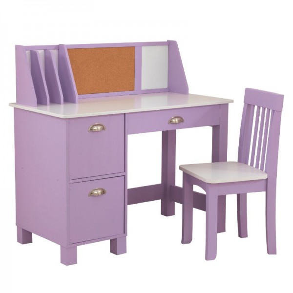 Kidkraft Study Desk with Chair - Lavender