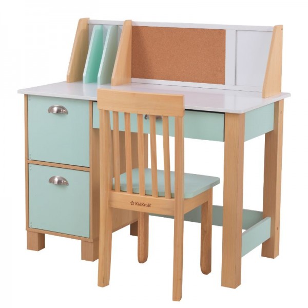 Kidkraft Study Desk with Chair - Mint