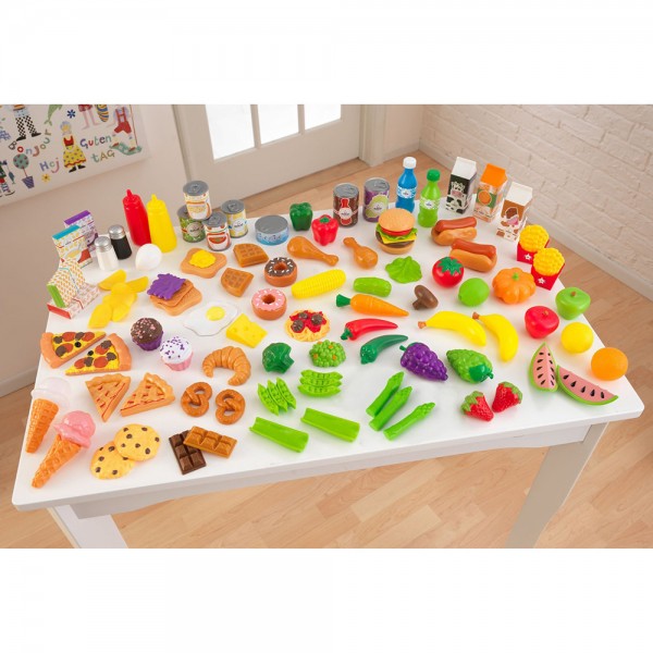 KidKraft - Deluxe Tasty Treats Pretend Play Food 115pcs