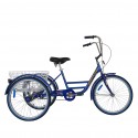 MYTS Adult Tricycle with Basket 24 Inch BLUE