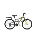 Mogoo Aviator Dual Suspension Bike 21 Speed 26 Inch Bicycle Grey