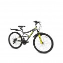 Mogoo Aviator Dual Suspension Bike 21 Speed 26 Inch Bicycle Grey