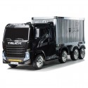 Battery Towing Container Ride On Truck Black