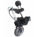 MYTS 36V Electric Foldable Scooter w/ Backrest Black