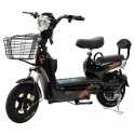 MYTS 48 V Scooter Double Seats With Basket - Black