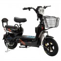 MYTS 48 V Scooter Double Seats With Basket - Black