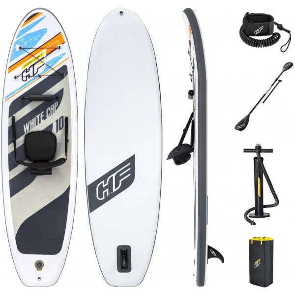 Bestway Defender Hydroforce White Cap Convertible Sup Set W/ Seat
