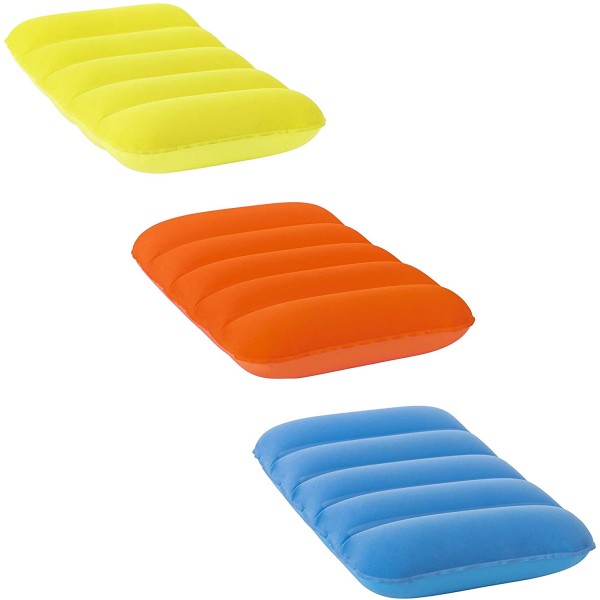 Bestway Pillow Flocked Air Travel, Multi-Colour