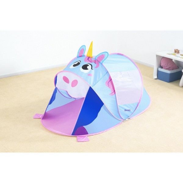 Bestway Vinyl Animal Print Play Tent For Kids Blue