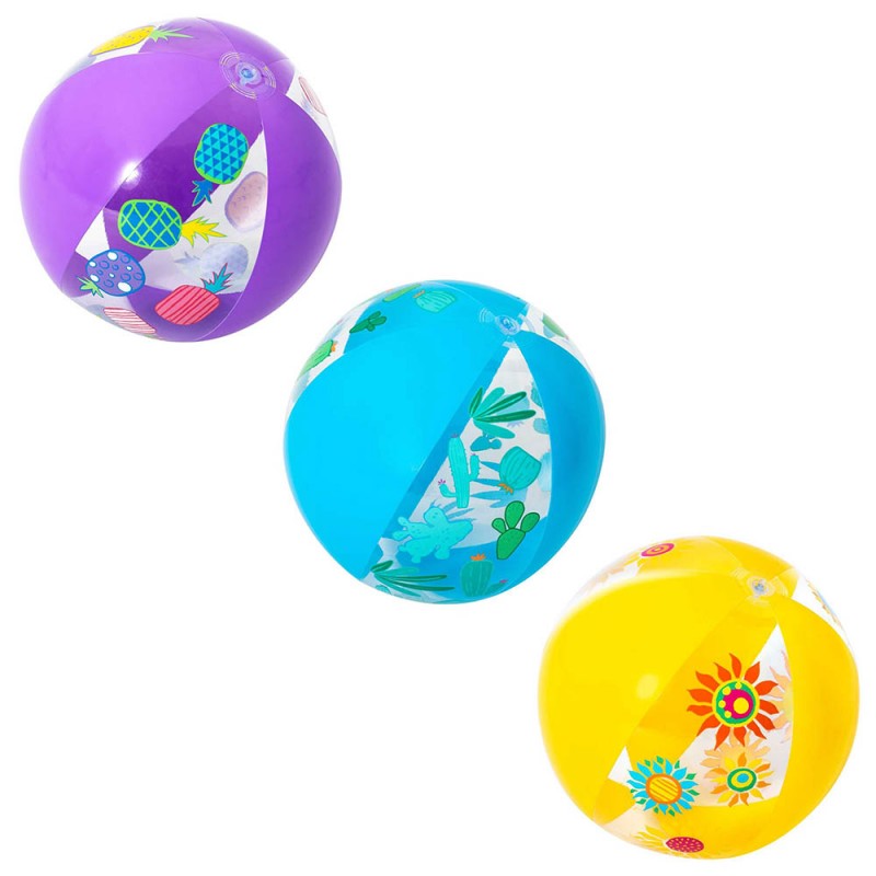 Bestway Designer Beach Ball, Assorted Color, 51 cm, Multi -Colour