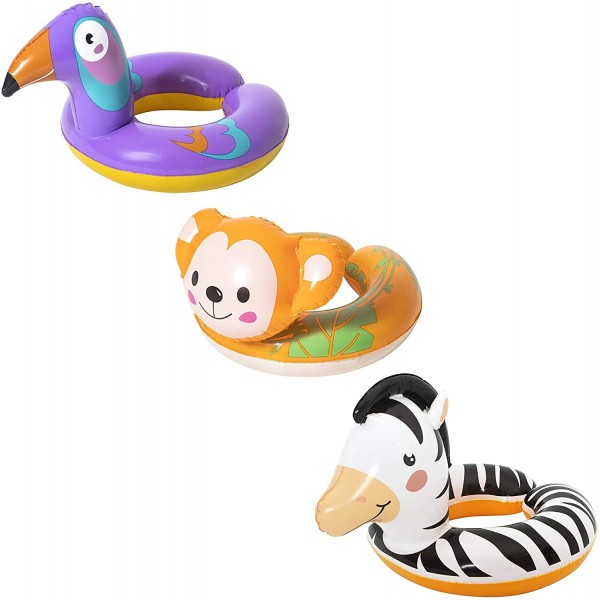Bestway Safari Animal Swimming Ring, Assorted Designs