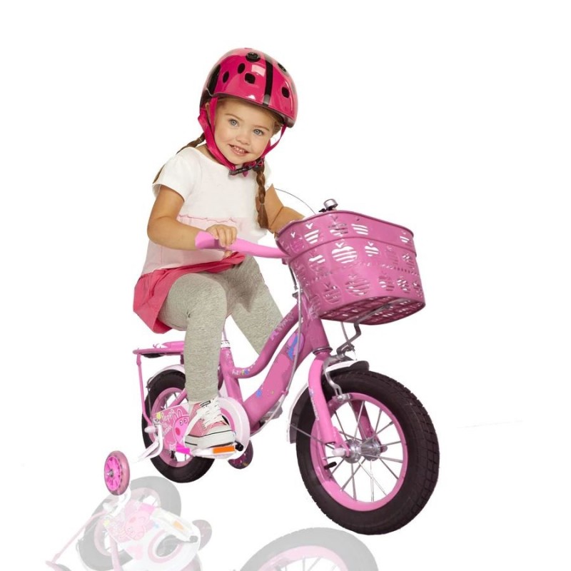 Bicycle Girls 12 Inch Stylish Double seat Light Pink