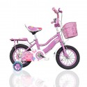 Bicycle Girls 12 Inch Stylish Double seat Light Pink