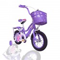 Bicycle Girls 12 Inch Stylish Double seat Purple