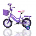 Bicycle Girls 12 Inch Stylish Double seat Purple