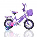 Bicycle Girls 12 Inch Stylish Double seat Purple