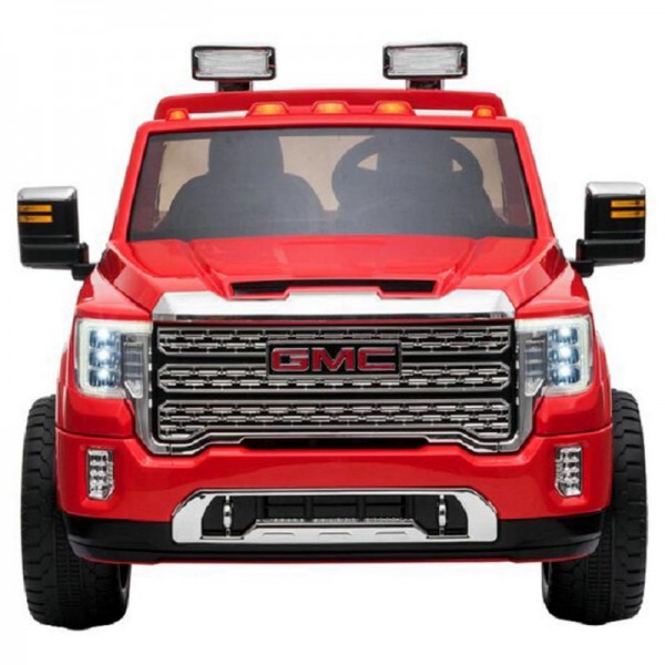 MYTS 24V Gmc 4 x 4 Rubber Tyre & Leather Seat Red